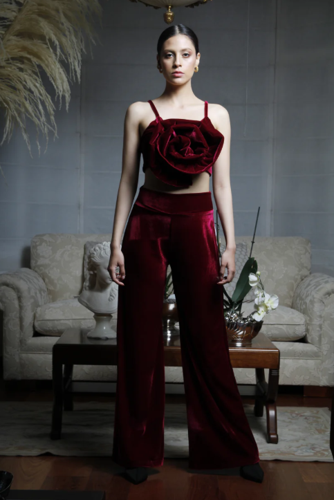 PANTALON VELVET MORADO