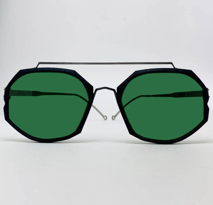 DELIRIUM FRAME EMERALD SMALL GRADIENT BROWN LENSES