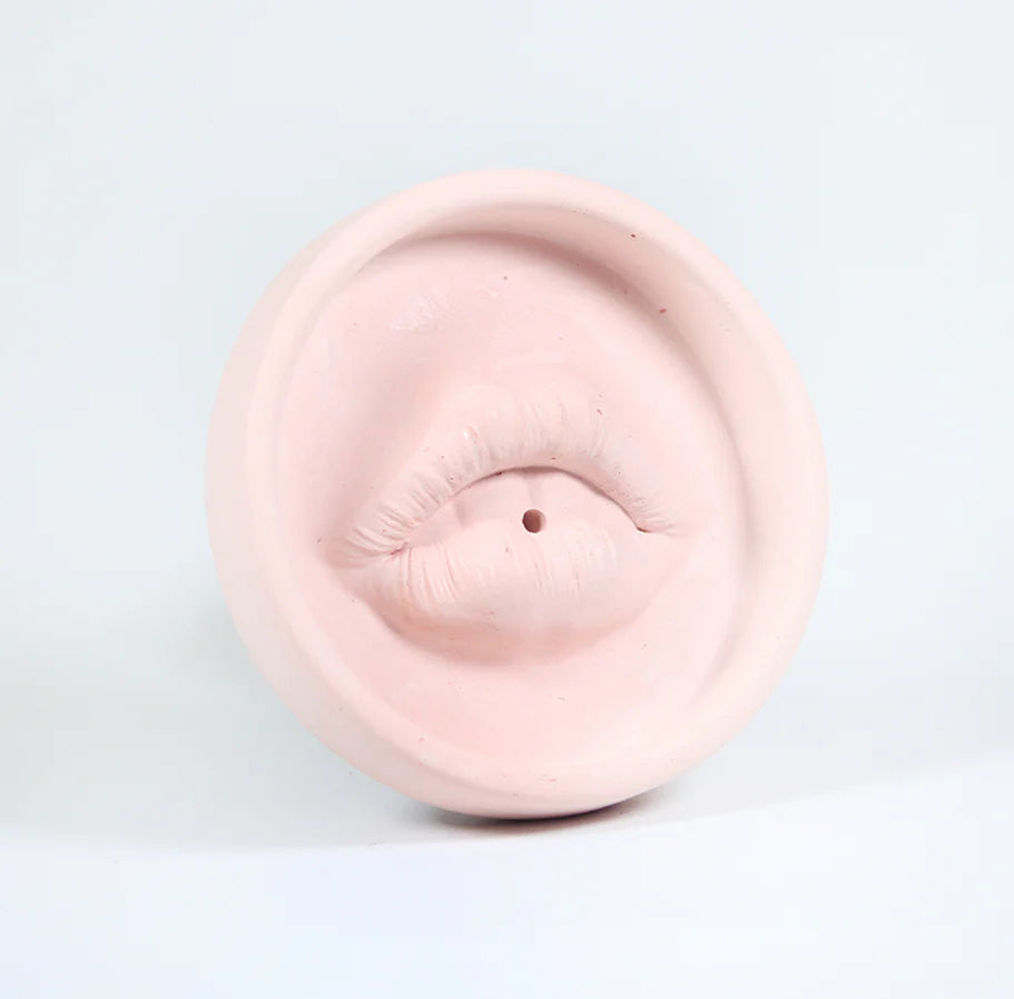 PORTA INCIENSO LABIOS ROSADO