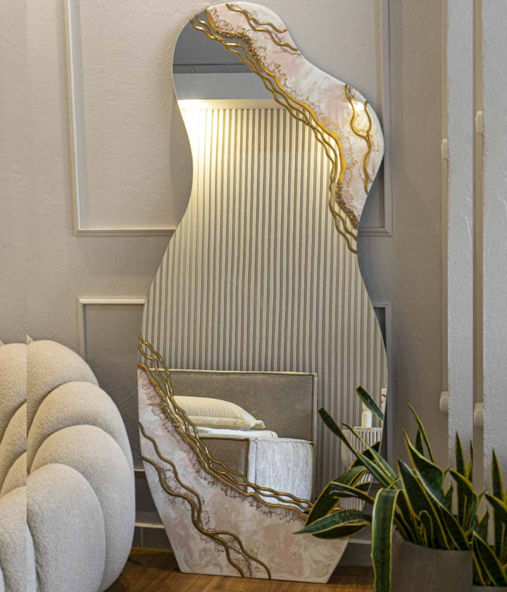 ESPEJO AFRODITA GRETA WHITE GOLD