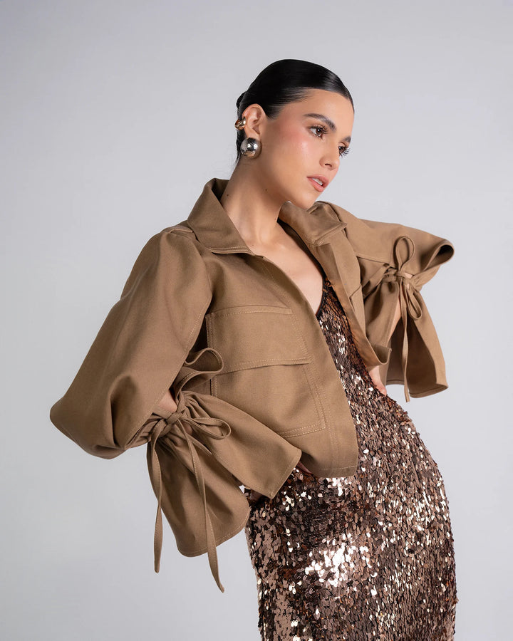 CHAQUETA AMARI CAFÉ