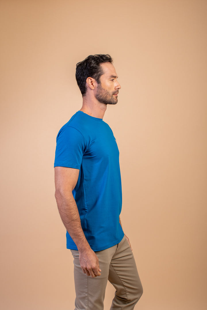 CAMISETA SLIM FIT AZUL REY