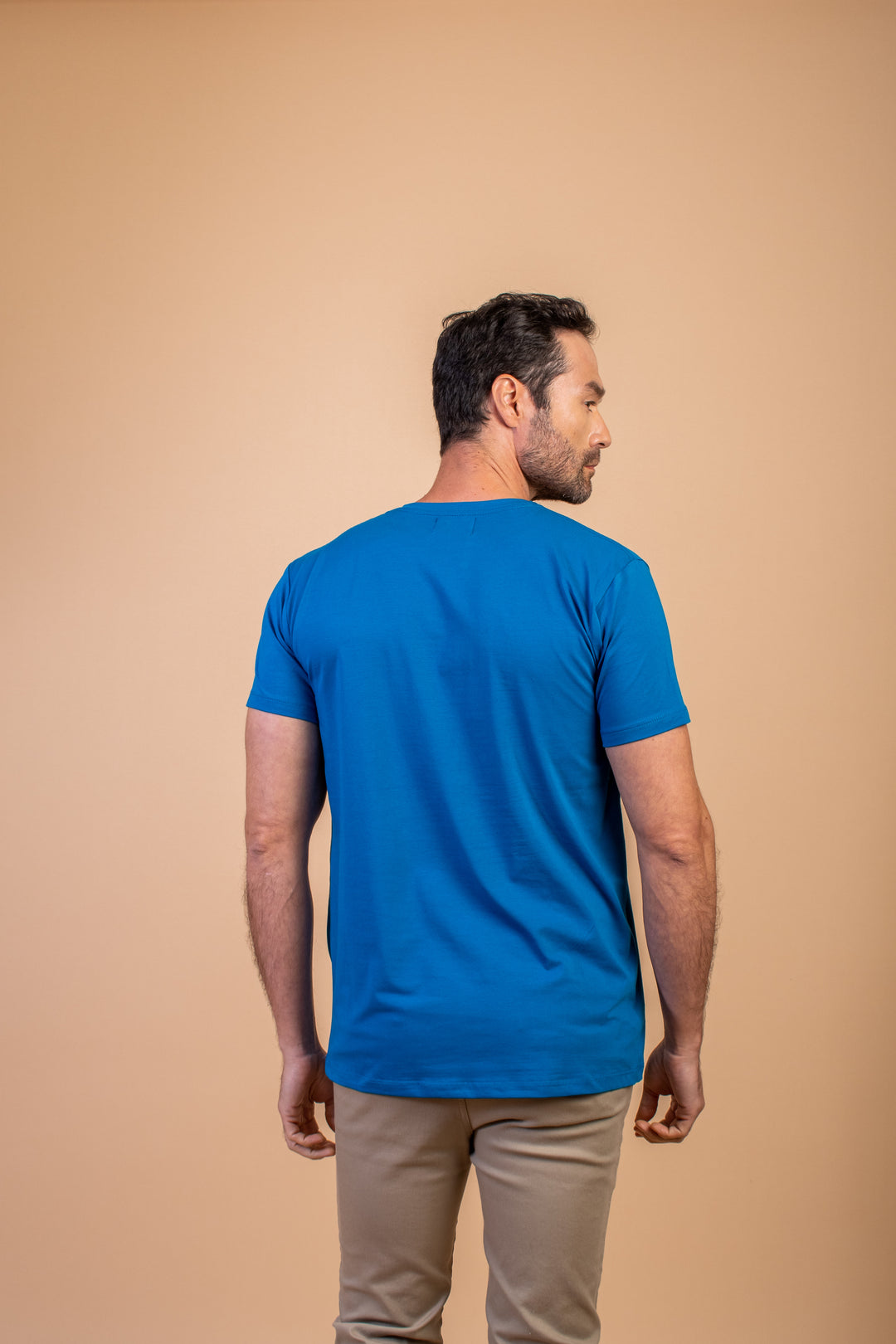 CAMISETA SLIM FIT AZUL REY