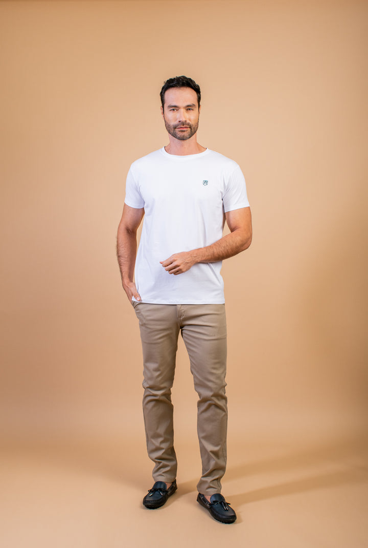 CAMISETA SLIM FIT BLANCO