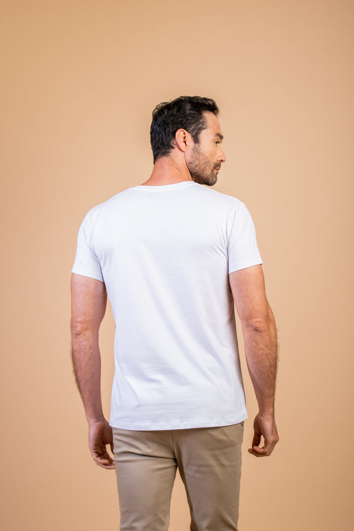 CAMISETA SLIM FIT BLANCO