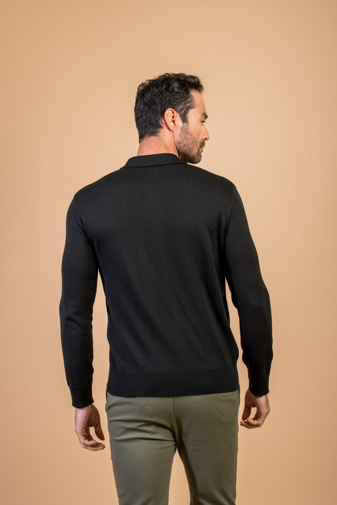 JERSEY NEGRO ZIPPER
