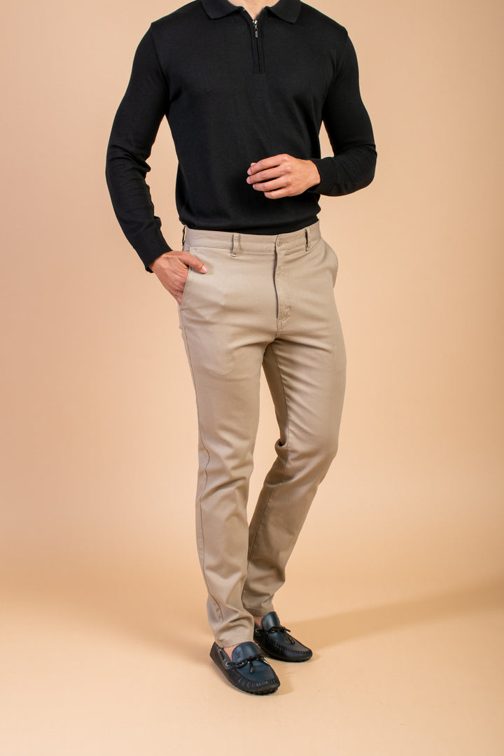 PANTALON DRILL CAQUI