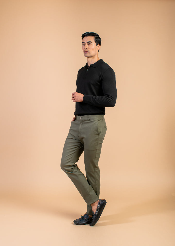 PANTALON DRILL VERDE