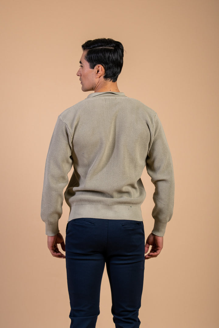 SWETER CUELLO V TABACO