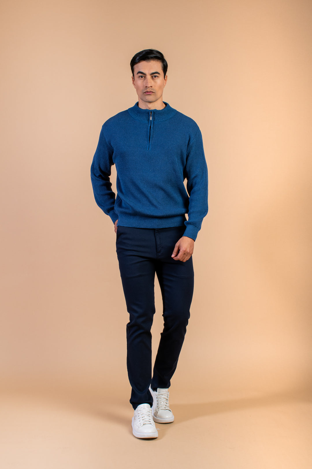SWETER MEDIA CREMALLERA PETROLEO