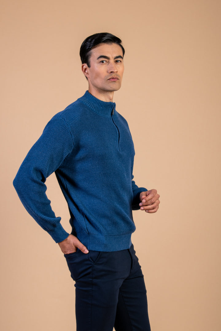 SWETER MEDIA CREMALLERA PETROLEO