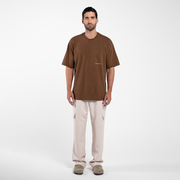 Camiseta & T-Shirt B Oversize Signature Café