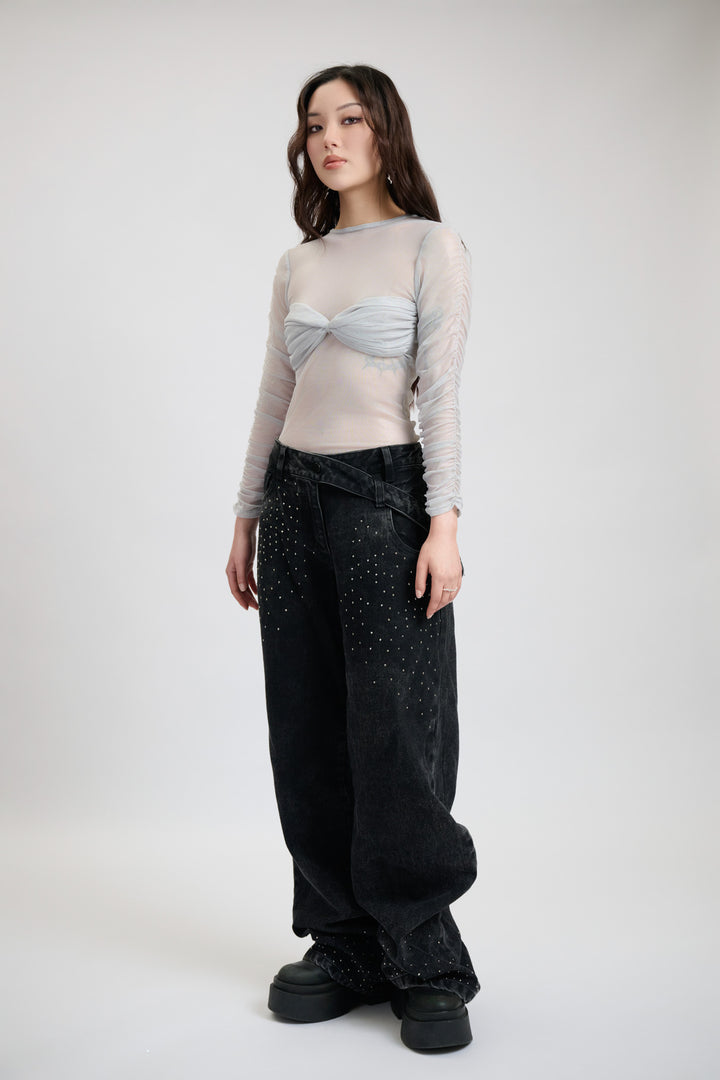 BODY MALLA GRIS PLATA