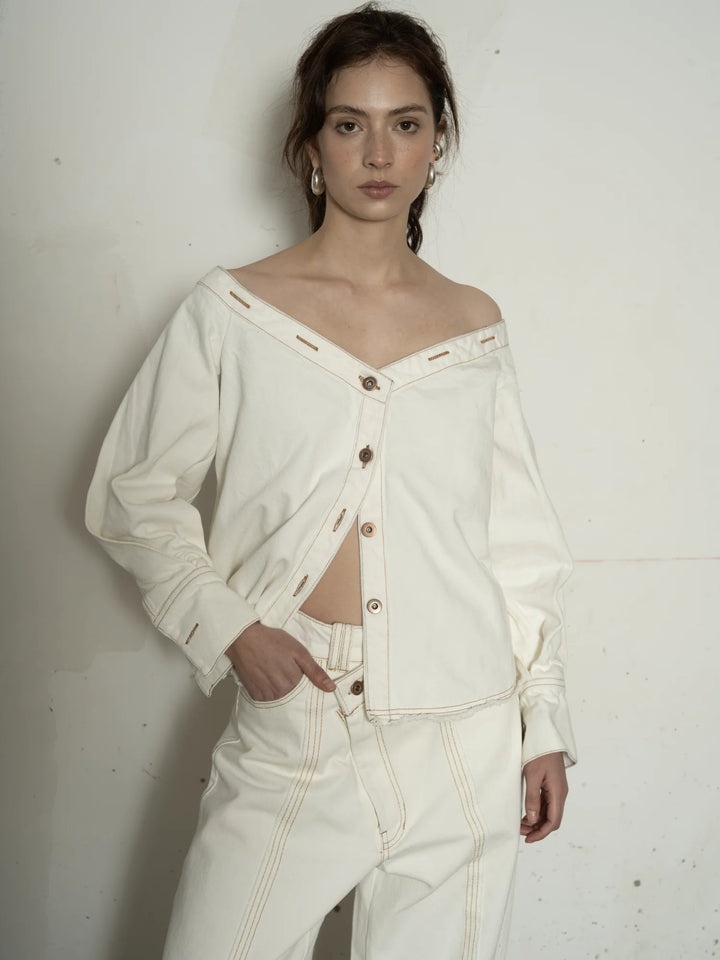 CAMISA HERITAGE BONE