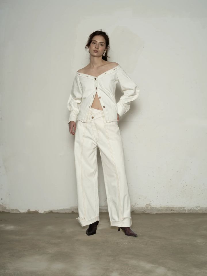 CAMISA HERITAGE BONE