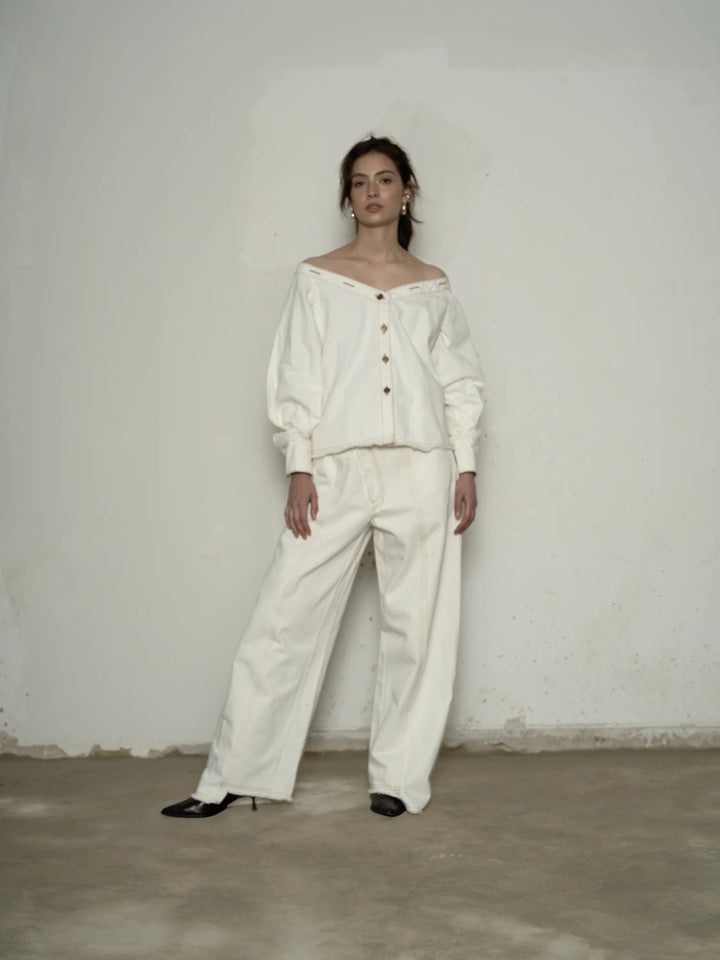 CAMISA HERITAGE BONE