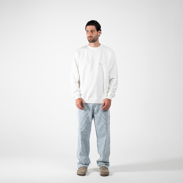 Buzo Semioversized CB Ivory Crewenck Blanco