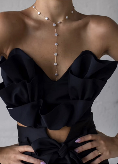 CROP TOP ALA NEGRO