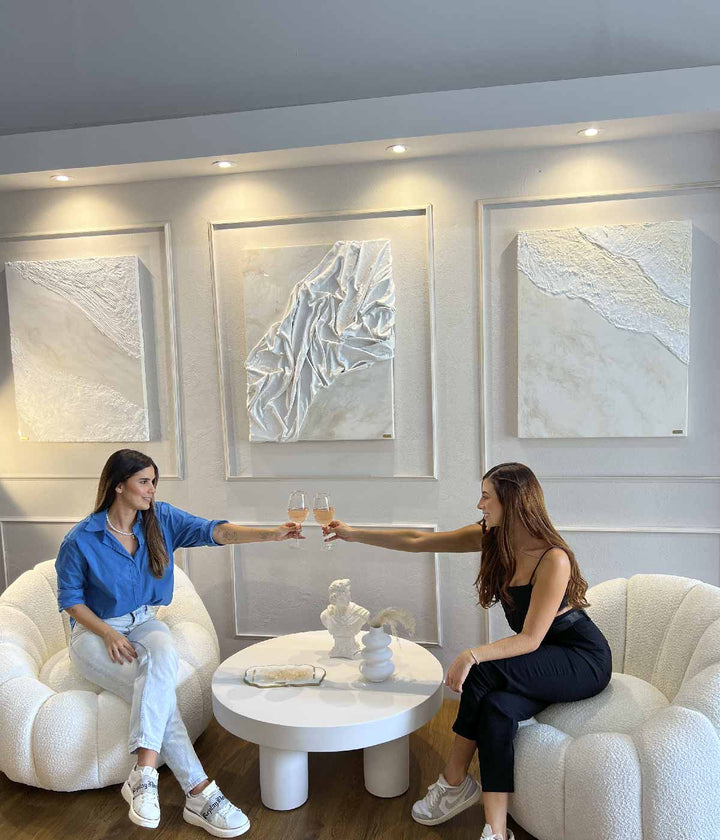 CUADROS TRIPTICO 60X40 SANTORINI