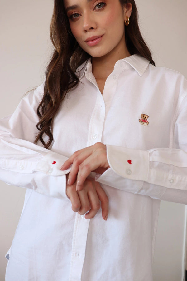 CAMISA BLANCA LITTLE TEDDY