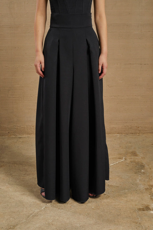 Falda Pantalón Aristas Negro