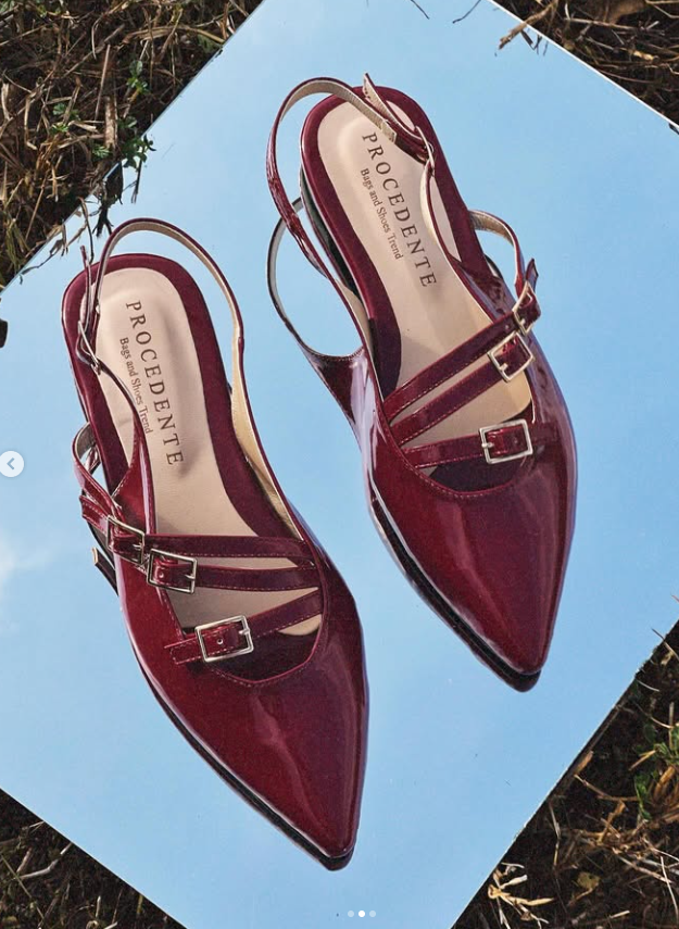 FLATS VINOTINTO HEBILLAS