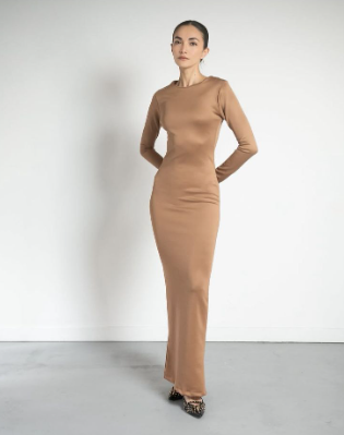 VESTIDO AMIRA MAXI COCOA