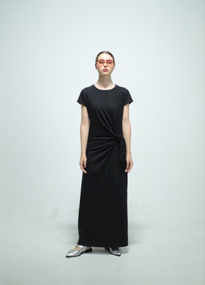 THE KNOT DRESS NEGRO