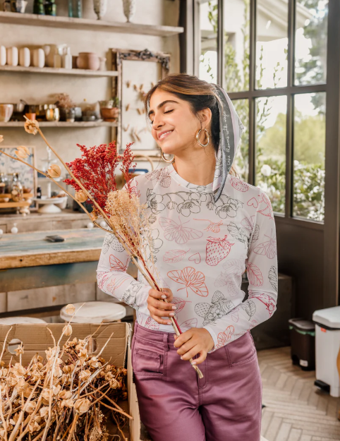 CAMISETA MESH FRESAS
