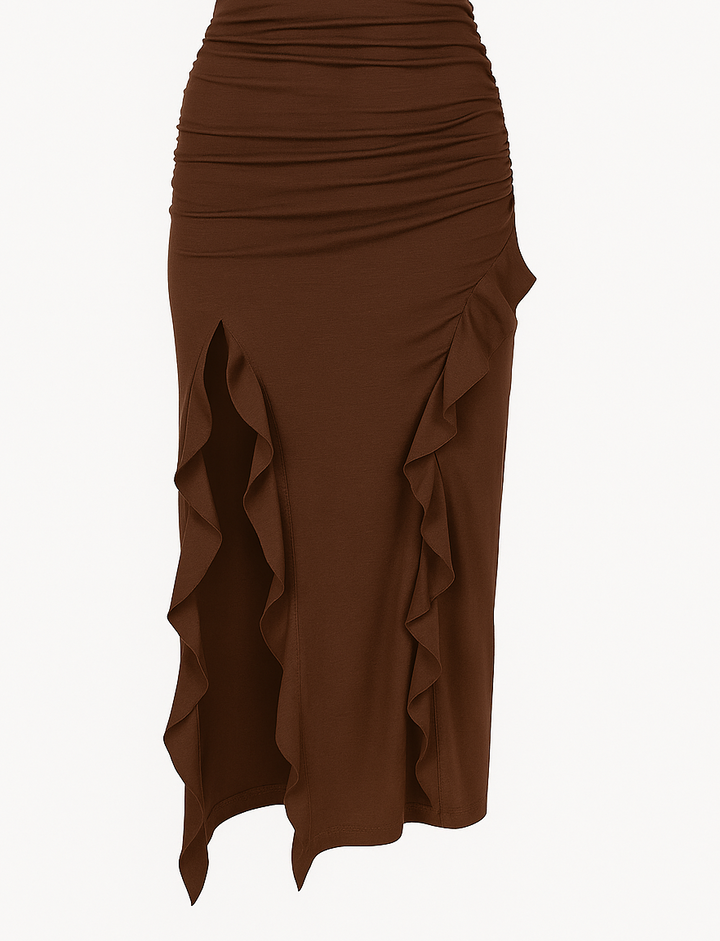 FALDA FLECOS LYRA COCOA