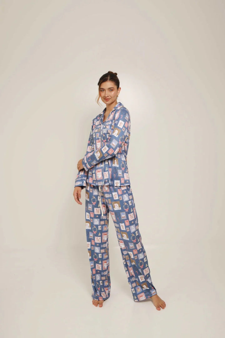 PIJAMA DEAR CHRISTMAS BLUE
