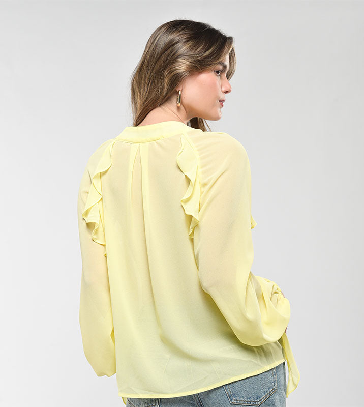 BLUSA BOHO AMARILLA