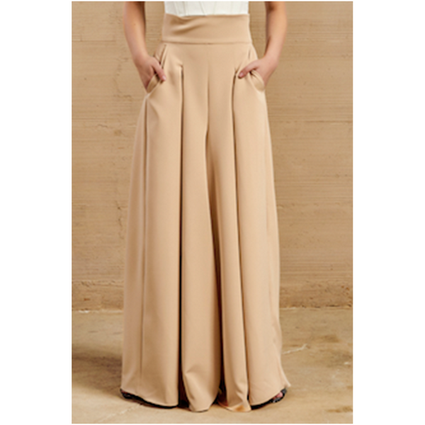 Falda Pantalón Aristas Arena