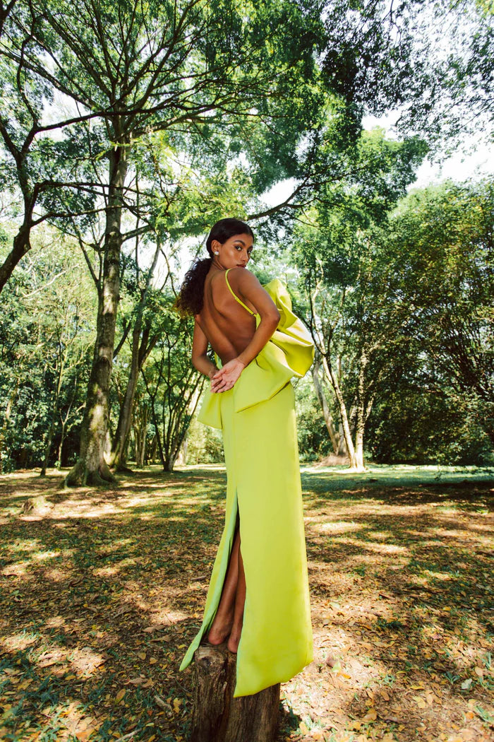 FLORABELA MAXI DRESS VERDE