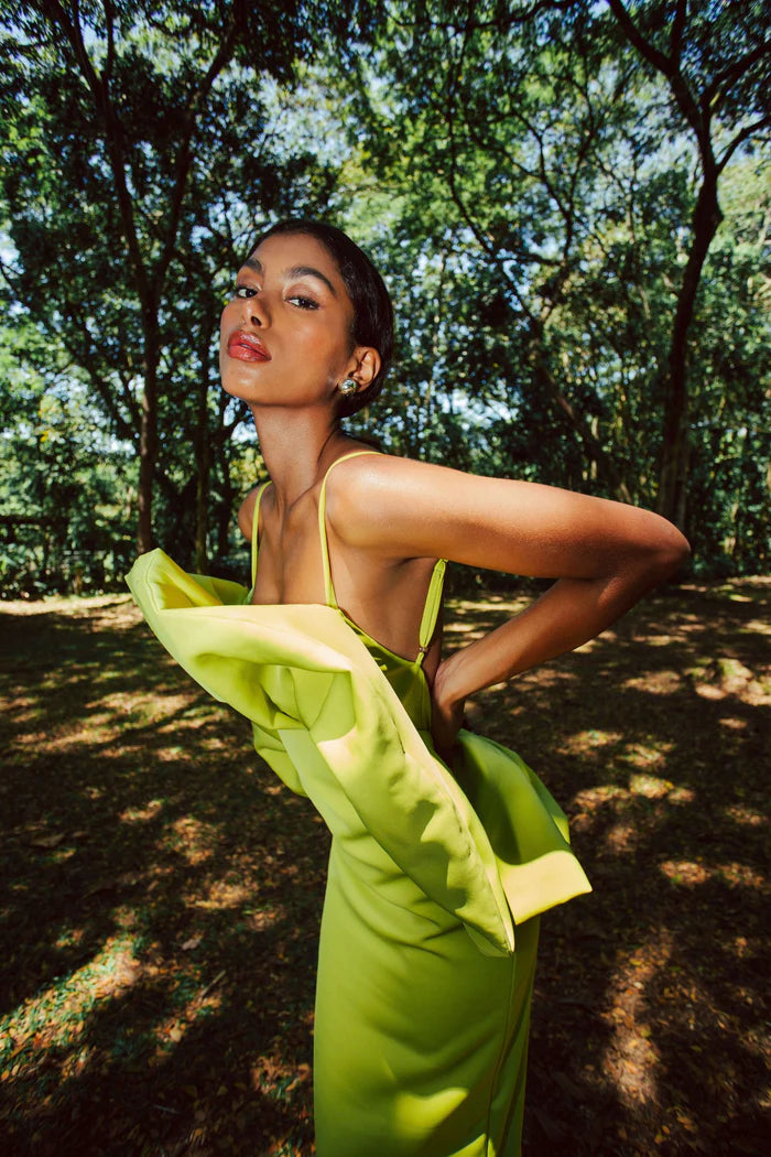 FLORABELA MAXI DRESS VERDE