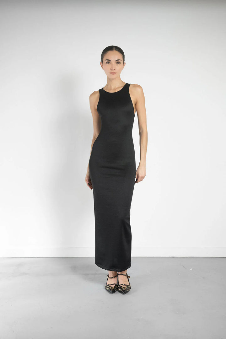 VESTIDO FYBER MAXI NEGRO