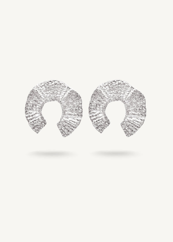 Aretes Earrings Flora Silver