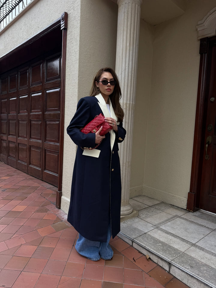 ABRIGO JACKIE NAVY- PRE ORDER