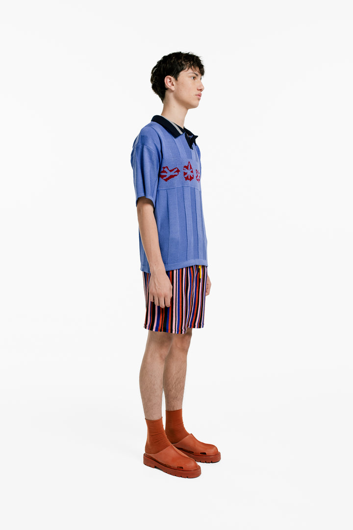 CAMISETA FUTBOL ASTERISCOS AZUL