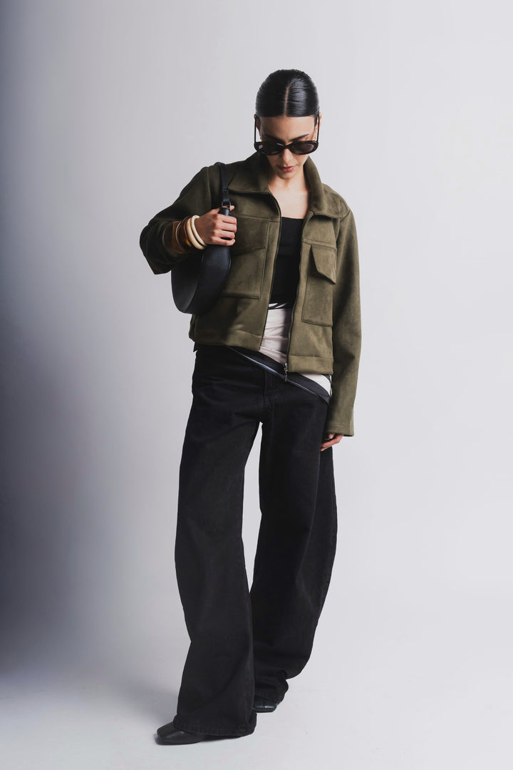 CHAQUETA STONE OLIVE