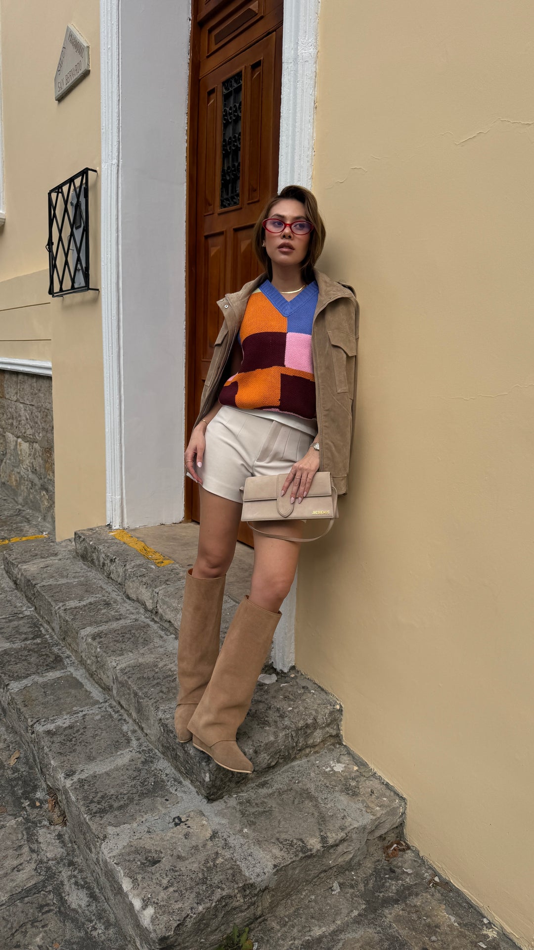 CHALECO MOSAICO NARANJA