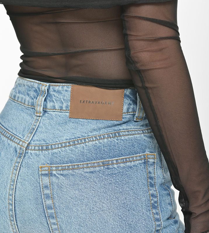 JEAN MOM FIT AZUL CLARO