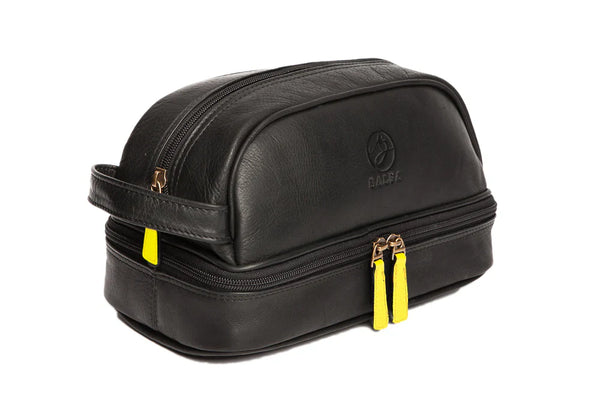 CARTERA CUERO NECESER KIT ZION NEGRO