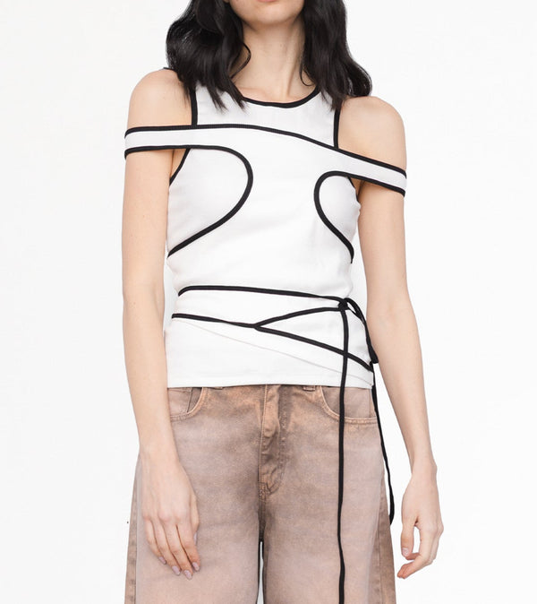 Top Shade Tank Blanco