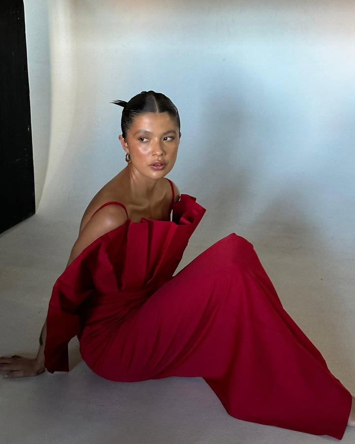 FLORABELA MAXI DRESS ROJO