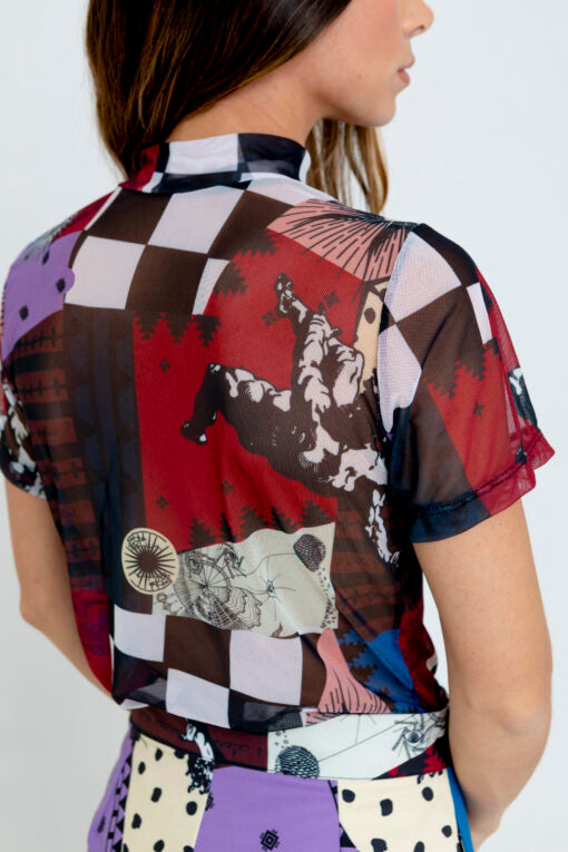 TOP CAOS MANGA CORTA