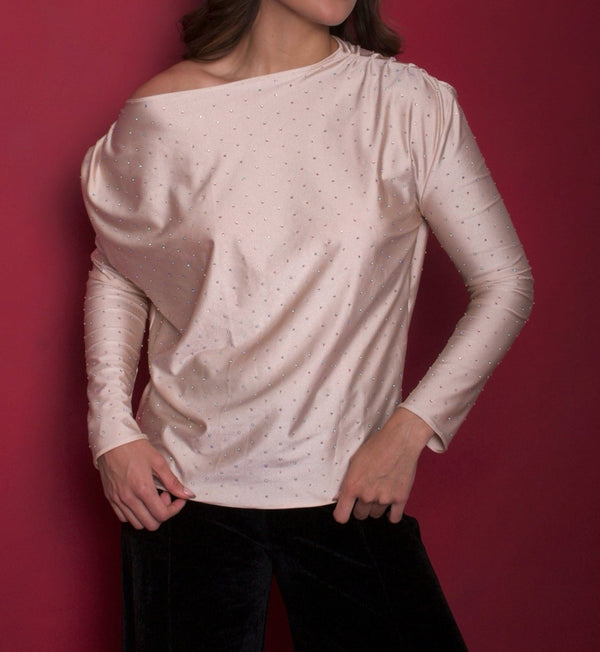 Top Diamantes BeIge