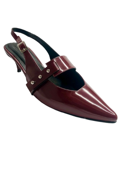 Tacones Destalonado Vinotinto