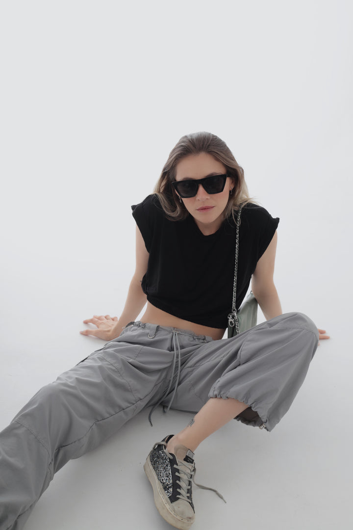 THE STRING SHIRT NEGRO