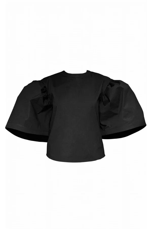CAMPANA SLEEVES TOP NEGRO